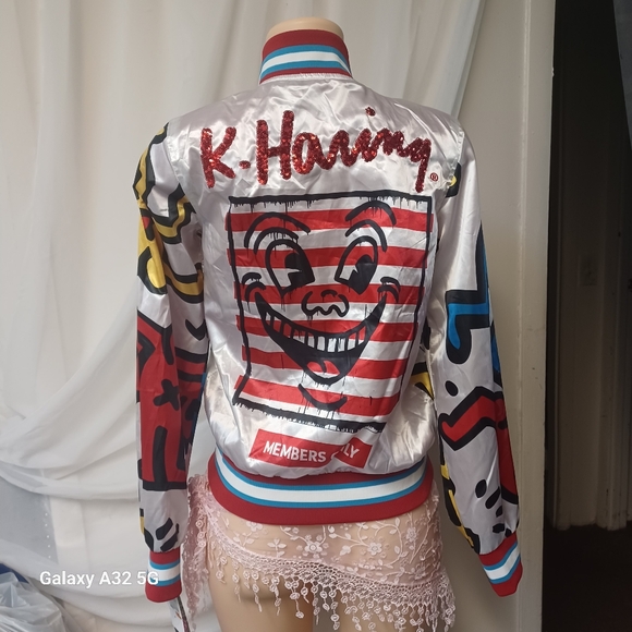 MEMBERS ONLY SIZE S Colorful Graphic Women's Jacket - Picture 9 of 16